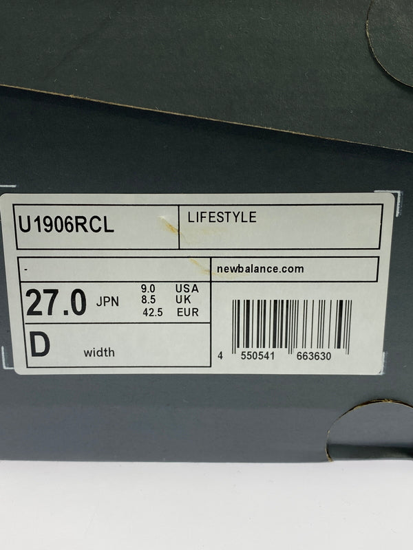 【中古美品】【メンズ】 NEW BALANCE ニューバランス U1906RCL ローカット スニーカー 靴 162-260819-jt-16-min サイズ:US 9 27.0cm カラー:グレー 万代Net店