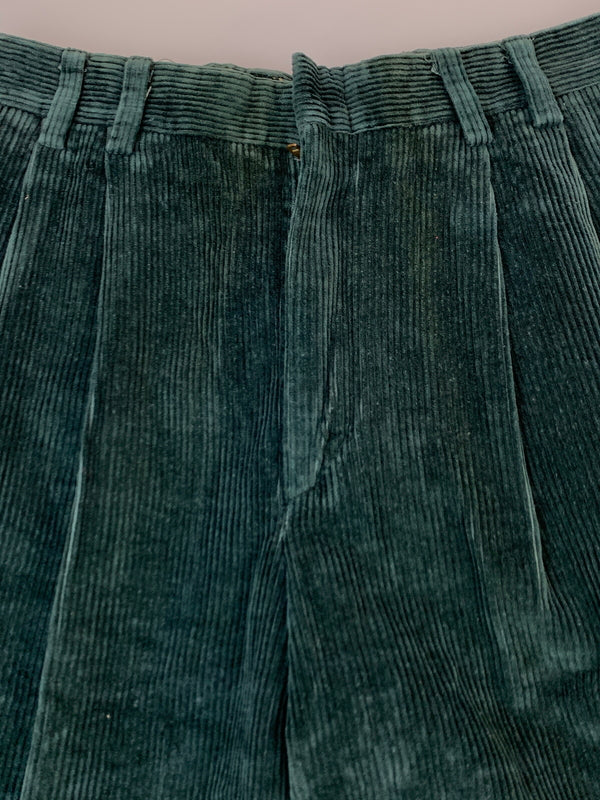【中古品】【メンズ】 EDDIE BAUER エディー バウアー 80'S コーデュロイパンツ 80年代 ヴィンテージ ボトムス 157-260822-hu-33-min サイズ:32×30 カラー:グリーン 万代Net店