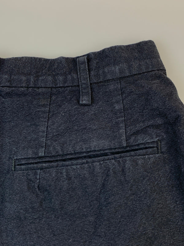 【中古品】【メンズ】 UN UNBIENT アン アンビエント 2TUCK TROUSERS ツータック トラウザーズ パンツ ボトムス 151-260822-hu-30-min サイズ:1 カラー:ネイビー 万代Net店