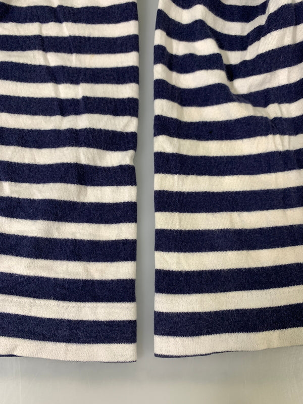 【中古品】【メンズ】 PLAY COMME DES GARCONS プレイコムデギャルソン LONG SLEEVE T-SHIRT WITH RED EMBLEM AZ-T010 BORDER ボーダー 長袖 Tシャツ 140-260823-em-14-min サイズ:L カラー:ネイビー/ホワイト 万代Net店