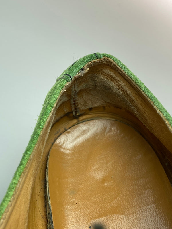 【現状渡し品】【メンズ】 DR.MARTENS ドクターマーチン スエード 3ホールシューズ 靴 164-260909-yn-10-min サイズ:10 カラー:グリーン系 万代Net店
