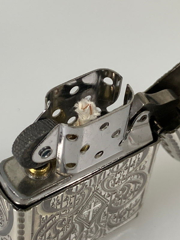 【中古品】【メンズ】 ZIPPO ジッポ MAVERTEAM アーマー 5面彫刻 マーベチーム Armor オイル ライター 206-260913-em-11-min カラー:シルバー 万代Net店