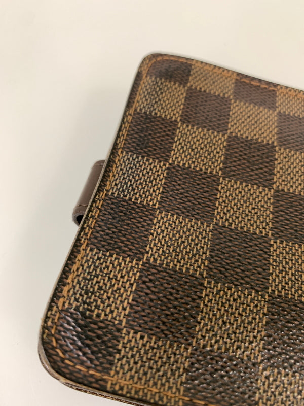 【現状渡し品】【メンズ/レディース】 LOUIS VUITTON ルイ・ヴィトン コンパクト・ジップ ダミエ エベヌ N61668 二つ折り財布 ウォレット 市松模様 179-260913-em-14-min カラー:ブラウン 万代Net店