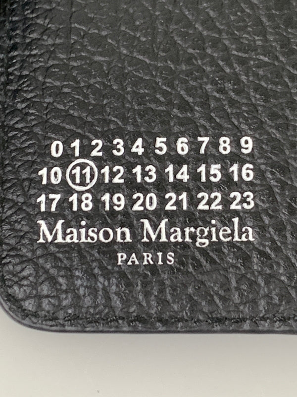 【中古品】【メンズ/レディース】 MAISON MARGIELA メゾン マルジェラ キーケース 白ステッチ レザー 208-260913-em-15-min カラー:ブラック 万代Net店