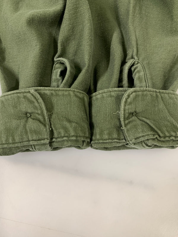 【中古品】【メンズ】 U.S.ARMY U.S. アーミー UTILITY SHIRT ユーティリティ シャツ OG-107 長袖 ロングスリーブ 146-260916-hu-24-min サイズ:15 1/2×33 カラー:カーキグリーン 万代Net店