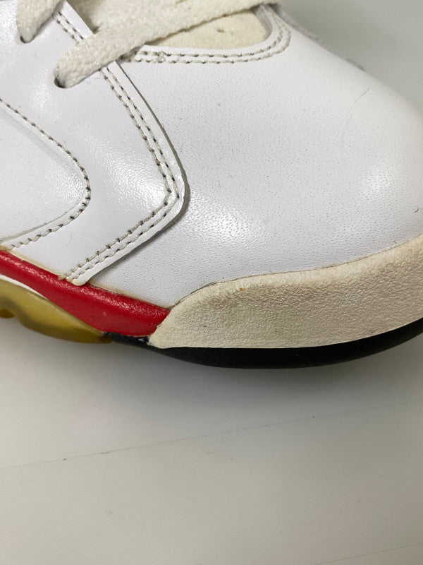 【中古品】【メンズ】 NIKE ナイキ AIR JORDAN 6 RETRO エアジョーダン 6 レトロ 384664-103 靴 シューズ スニーカー 160-260916-hu-01-min カラー:ホワイト/ブラック/レッド 万代Net店