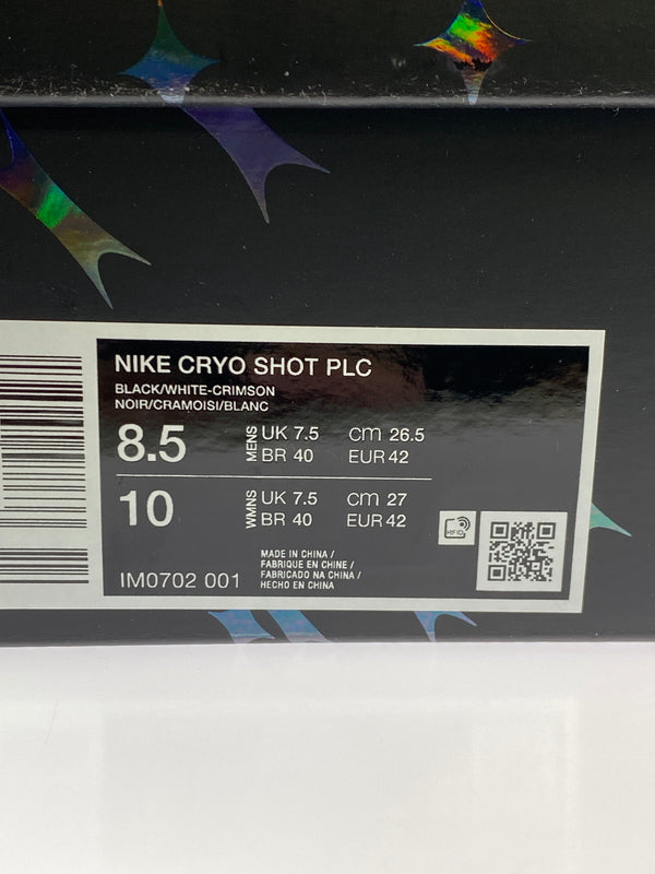 【中古美品】【メンズ】 NIKENIKE ナイキ × PALACE SKATEBOARDS CRYO SHOT PLC IM0702-001 パレス スケートボード クライオショット スニーカー 靴 160-260917-yn-01-min サイズ:26.5cm US8.5 カラー:BLACK/WHITE-CRIMSON 万代Net店