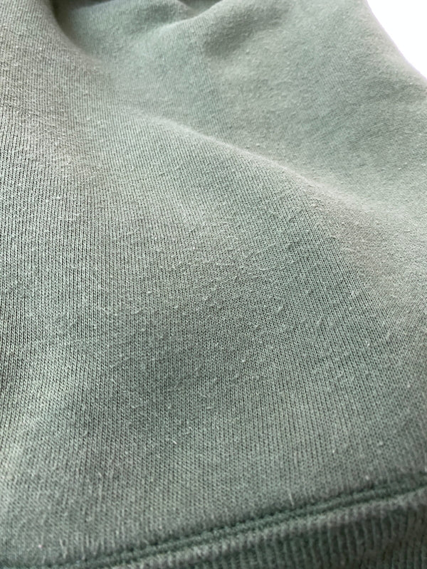 【中古品】【メンズ】 WAREHOUSE ウエアハウス DOUBLE FACE HALF ZIP SWEATHOODIE ダブルフェイス ハーフジップ スウェット フーディー プルオーバー 145-260918-hu-08-min サイズ:42 カラー:グリーン系 万代Net店