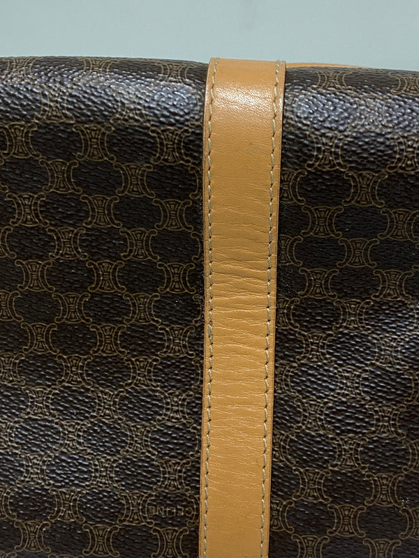 【現状渡し品】【メンズ/レディース】 CELINE セリーヌ マカダム 2WAY ミニボストン カバン 鞄 マカダム柄 手持ち 肩掛け ショルダー 180-260927-em-30-min カラー:ブラウン系 万代Net店
