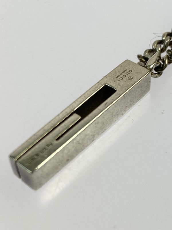 【中古品】【メンズ】 GUCCI グッチ カットアウトG ネックレス アクセサリー 小物 182-261006-hu-05-min カラー:シルバー 万代Net店