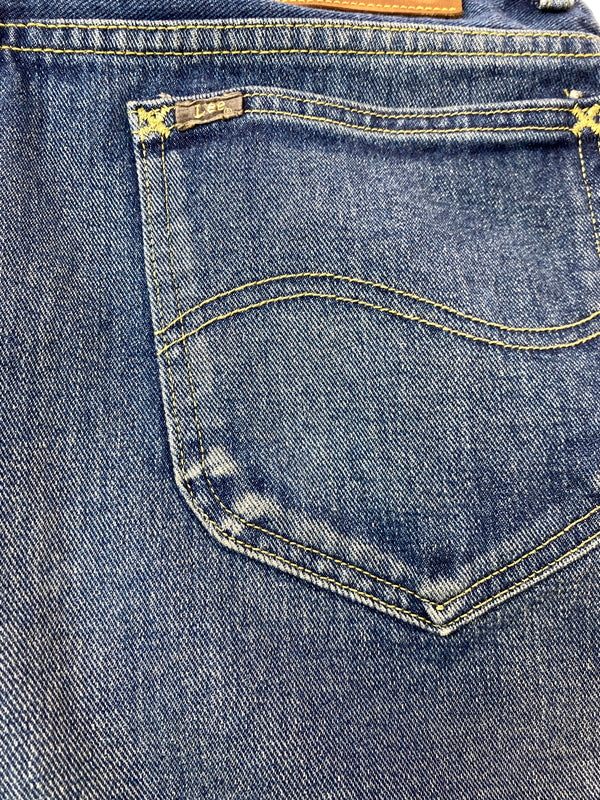 【中古品】【メンズ】 LEE リー WIDE DENIM SHORTS LM9842 ワイド デニム ショーツ メンズ ボトムス ショートパンツ 短パン ジーンズ 157-261022-em-45-min サイズ:M カラー:インディゴブルー 万代Net店