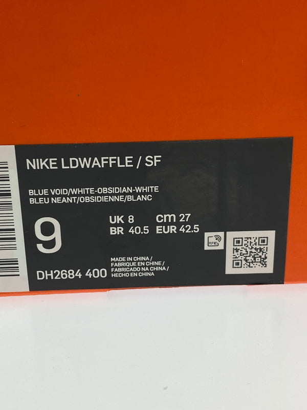 【中古品】【メンズ】 NIKE×SACAI×FRAGMENT ナイキ サカイ フラグメント LD WAFFLE SF エルディー ワッフル エスエフ DH2684-400 スニーカー 靴 シューズ 160-261006-hu-17-min カラー:BLUE VOID / WHITE - OBSIDIAN - WHITE 万代Net店
