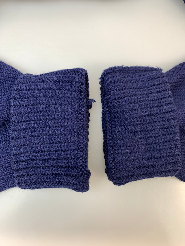 【中古品】【メンズ】 PALACE パレス CABLE PATCHWORK KNIT ケーブル パッチワーク ニット トップス 142-260930-yn-18-min サイズ:L カラー:ネイビー 万代Net店