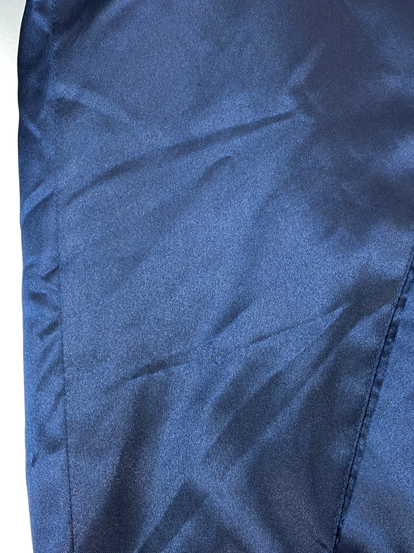【中古品】【メンズ】 SUPREME × CHAMPION シュプリーム チャンピオン 082018 18AW HOODED SATIN VARSITY JACKET フーデットサテンバーシティ ジャケット スタジャン 149-261003-ta-22-min サイズ:L カラー:ネイビー 万代Net店