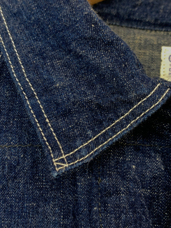 【中古品】【メンズ】 OR SLOW オアスロウ 50’S DENIM COVERALL 50年代 デニム カバーオール メンズ ヴィンテージ 145-261007-em-11-min サイズ:2 カラー:インディゴ 万代Net店