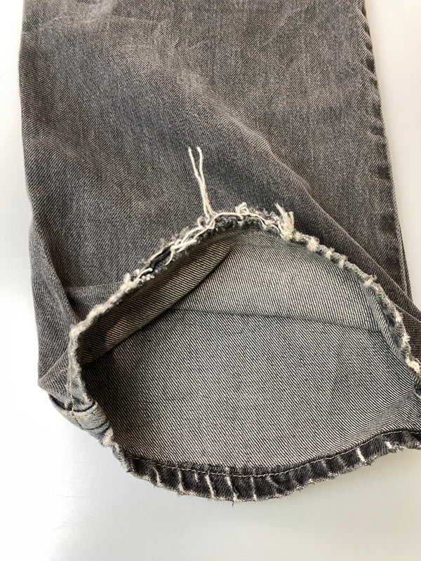 【ジャンク品】【メンズ】 LEVI'S リーバイス 569 LOOSE STRAIGHT JEANS ルーズ ストレート ジーンズ メンズ ボトムス ジーパン 157-261022-em-62-min サイズ:34×34 カラー:インディゴブラック 万代Net店