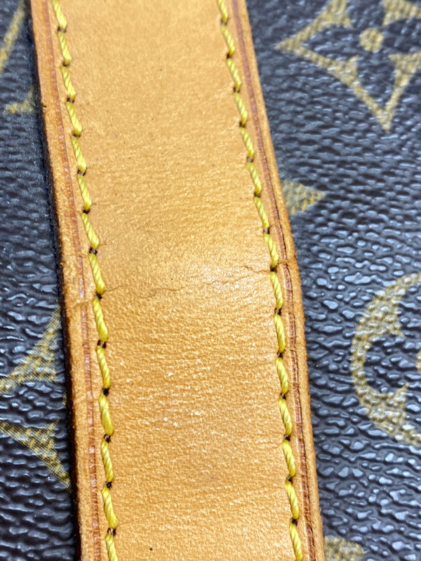 【中古品】【メンズ/レディース】 LOUIS VUITTON モノグラム キーポル55 M41414 レザー 大型 旅行用 ボストンバッグ カバン 179-261008-em-06-min カラー:ブラウン 万代Net店