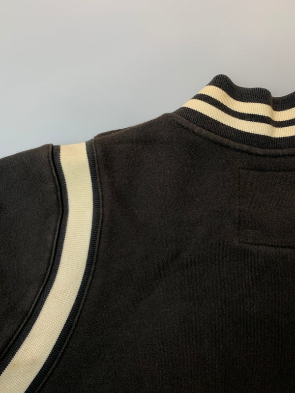 【中古品】【メンズ】 STUSSY ステューシー SWEAT STADIUM JACKET スウェットスタジアムジャケット スタジャン 142-261010-ta-34-min サイズ:M カラー:ブラック 万代Net店
