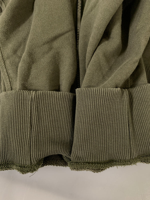 【中古品】【メンズ】 THE NORTH FACE ザ・ノースフェイス FULL-ZIP HOODIE NT12335 フルジップ フーディー メンズ スウェット パーカー 144-261008-em-35-min サイズ:XL カラー:オリーブグリーン 万代Net店