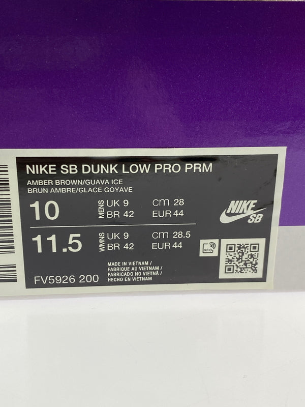 【中古美品】【メンズ】 NIKE ナイキ SB DUNK LOW PRO PRM AMBER BROWN FV5926-200 エスビー ダンク ロー プロ プレミアム アンバーブラウン 靴 シューズ スニーカー 160-261017-KS-16-min サイズ:28cm US10 カラー:アンバーブラウン 万代Net店