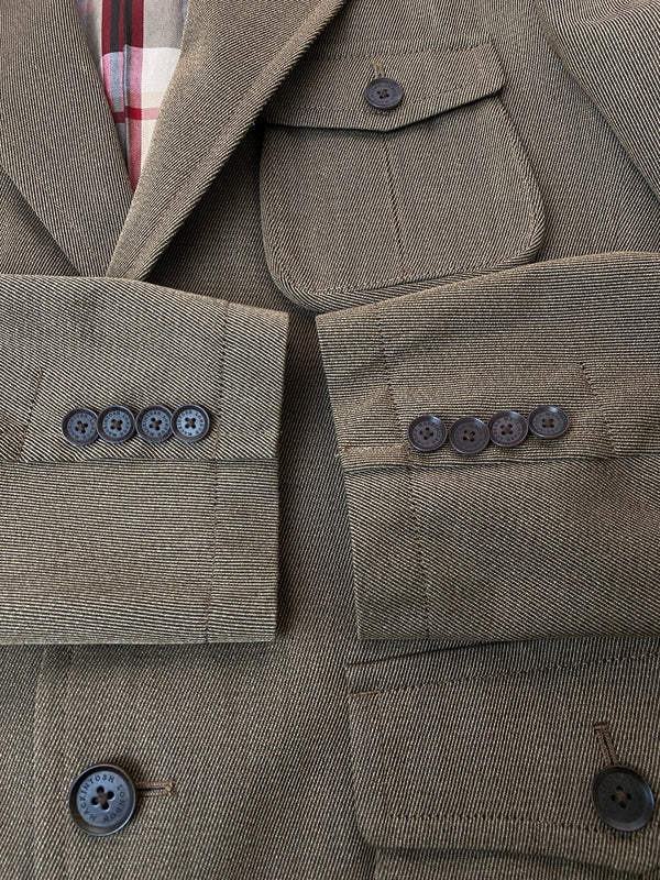 【中古品】【メンズ】 MACKINTOSH LONDON マッキントッシュ ロンドン TAILORED JACKET テーラードジャケット メンズ アウター 上着 141-261015-em-29-min サイズ:L カラー:ブラウン 万代Net店