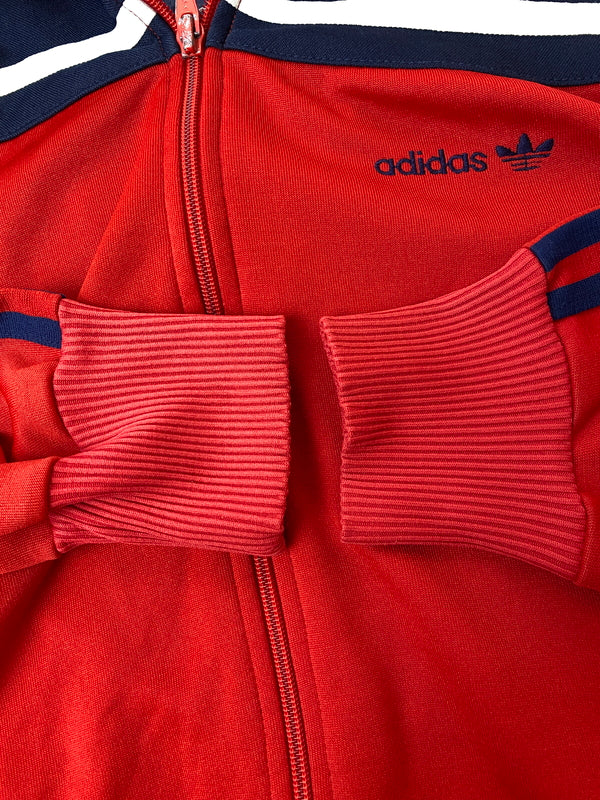 【中古品】【メンズ】 ADIDAS アディダス 70-80'S TRACK JACKET 70年代 80年代 トラックジャケット メンズ ライトアウター ジャージ 146-261016-em-21-min サイズ:L カラー:レッド/ネイビー 万代Net店