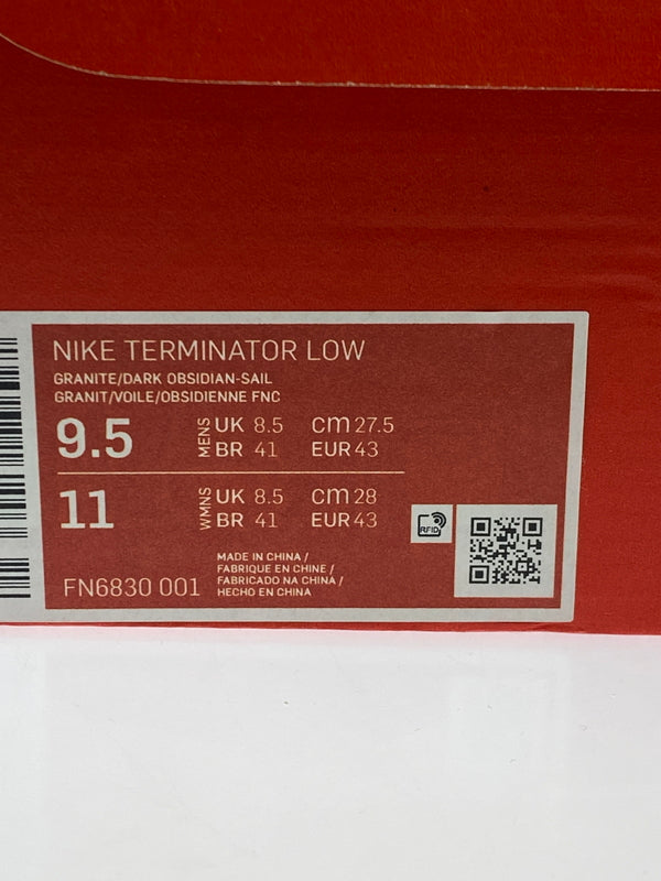 【中古美品】【メンズ】 NIKE ナイキ TERMINATOR LOW GRANITE ターミネーター ロー グラナイト FN6830-001 靴 シューズ スニーカー SNEAKER 160-261017-KS-19-min サイズ:27.5cm US9.5 カラー:グレー/ネイビー 万代Net店