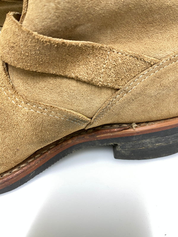 【現状渡し品】【メンズ】 CHIPPEWA チペワ 91071 ENGINEER BOOTS エンジニア ブーツ スエードレザー メンズ 靴 シューズ 164-261022-em-26-min サイズ:9E カラー:ベージュ 万代Net店