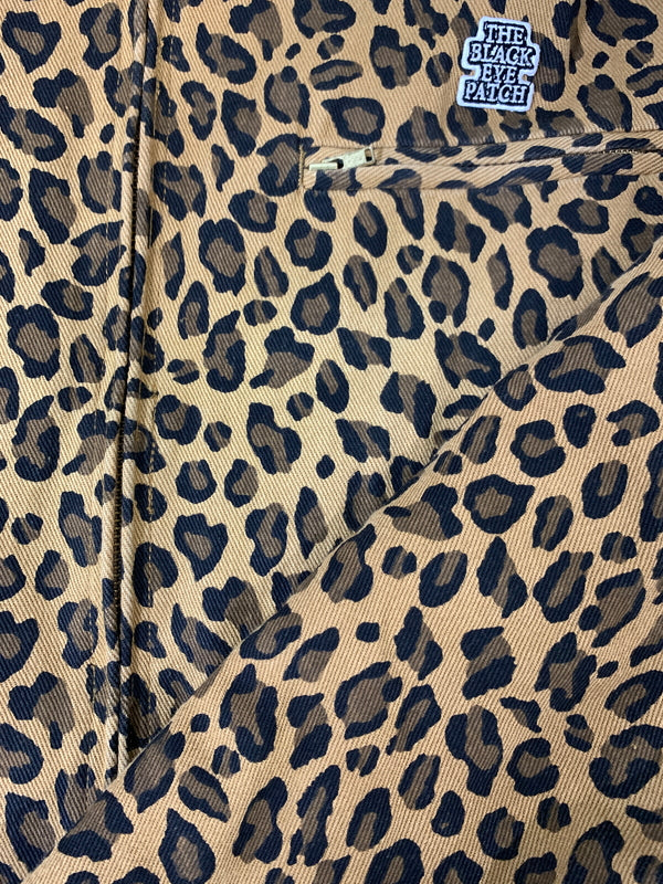 【中古品】【メンズ】 BLACK EYE PATCH ブラック アイ パッチ LEOPARD JACKET レオパード ジャケット メンズ アウターフルジップ 上着 142-261016-em-30-min サイズ:L カラー:ブラウン系 万代Net店