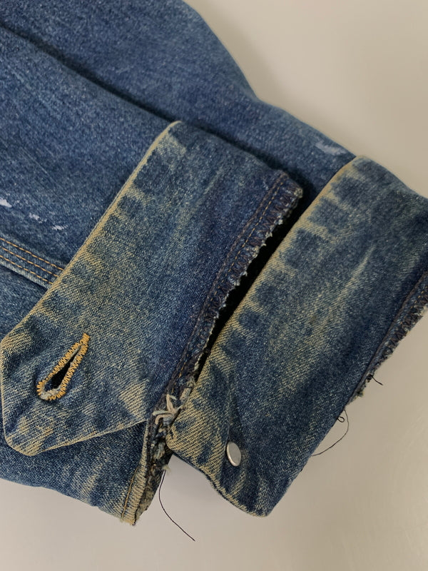 【中古品】【メンズ】 SEARS シアーズ 70S USA製 DENIM COVERALL 70年代 アメリカ製 デニム カバーオール メンズ アウター ジャケット 146-261016-em-40-min サイズ:LARGE 42-44 カラー:インディゴ 万代Net店