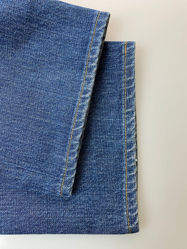 【現状渡し品】【メンズ】 S DOUBLE エスダブル DENIM PANTS デニムパンツ メンズ ボトムス ジーパン ジーンズ 153-261022-em-63-min サイズ:32 カラー:インディゴ 万代Net店