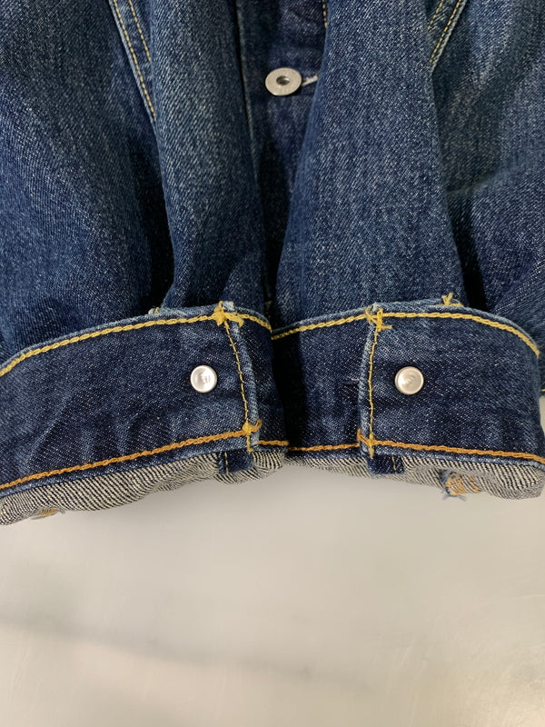 【中古品】【メンズ】 LEVI'S PREMIUM リーバイス プレミアム TYPE1 TRACKER JACKET トラッカー ジャケット デニム ジャッケット アウター Gジャン 145-261028-hu-03-min サイズ:S カラー:インディゴ 万代Net店