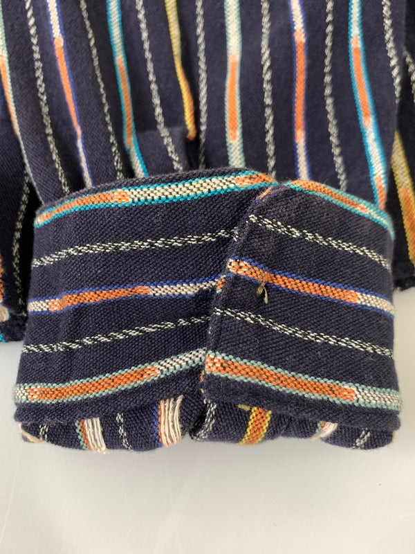 【中古品】【メンズ】 TENDERLOIN テンダーロイン T-NATIVE SHT ティー ネイティブ シャツ 長袖 ロングスリーブ 142-261028-hu-02-min サイズ:S カラー:ネイビー 万代Net店