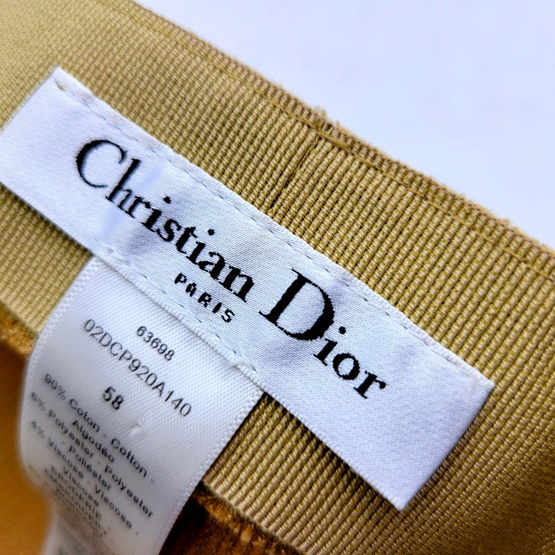 【中古品】【メンズ/レディース】 Christian Dior クリスチャンディオール LOGO CASQUETTE 02DCP920A140 ロゴ キャスケット 帽子 183-241110-as-23-izu サイズ:58 カラー:ベージュ 万代Net店