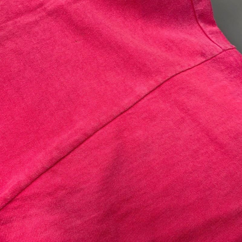 【現状渡し品】【メンズ】 FRUIT OF THE LOOM フルーツオブザルーム 80-90S HOOTERS PRINTED T-SHIRT プリント Tシャツ 半袖 トップス 146-241113-as-30-izu サイズ:L カラー:ピンク 万代Net店