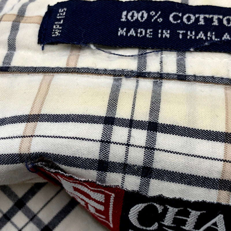 【中古品】【メンズ】 CHAPS RALPH LAUREN チャップスラルフローレン LS BD CHECK SHIRT ロングスリーブ ボタンダウン チェックシャツ 長袖 トップス 146-241209-as-25-izu サイズ:L カラー:ホワイト系 万代Net店