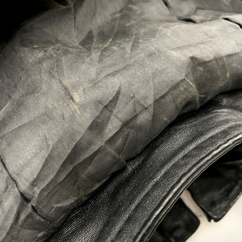 【現状渡し品】【メンズ】 SEQUENCE シークエンス HOODED LEATHER COAT フーデッドレザーコート アウター 長袖 146-250123-ma-06-izu サイズ:L カラー:黒 万代Net店