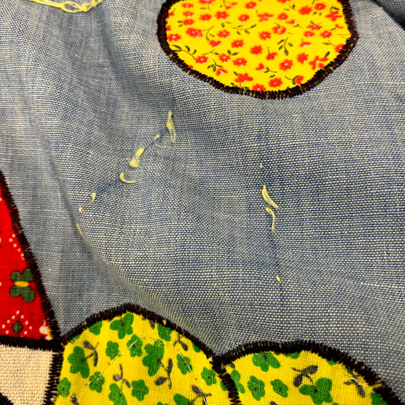 【中古品】【メンズ】 Wrangler ラングラー 70S ”FLOWER" LS WESTERN SHIRT 70年代 フラワー ロングスリーブウェスタンシャツ トップス 長袖 146-250209-ma-01-izu サイズ:不明 カラー:青 万代Net店