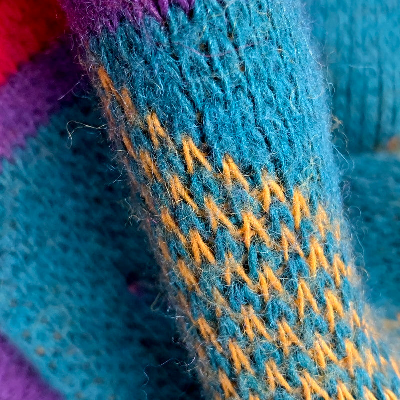 【中古品】【メンズ】 COLORE コロレ 80S-90S KNIT SWEATER ニットセ-タ- トップス 長袖 146-250302-ya-02-izu サイズ:不明 カラー:マルチカラー 万代Net店