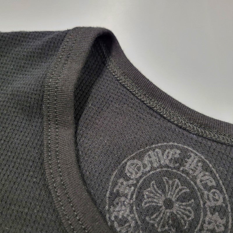 【中古美品】【メンズ】 CHROME HEARTS クロムハーツ LS THERMAL VINE DAGGER ロングスリーブ サーマル ヴァインダガー 長袖 トップス 190-250316-as-29-izu サイズ:XL カラー:ブラック 万代Net店