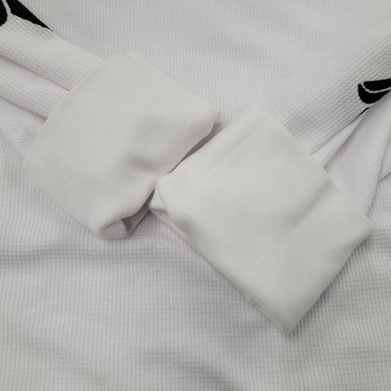 【中古美品】【メンズ】 CHROME HEARTS クロムハーツ LS THERMAL FLORAL CROSS ロングスリーブ サーマル フローラル クロス 長袖 トップス 190-250316-as-27-izu サイズ:L カラー:ホワイト 万代Net店