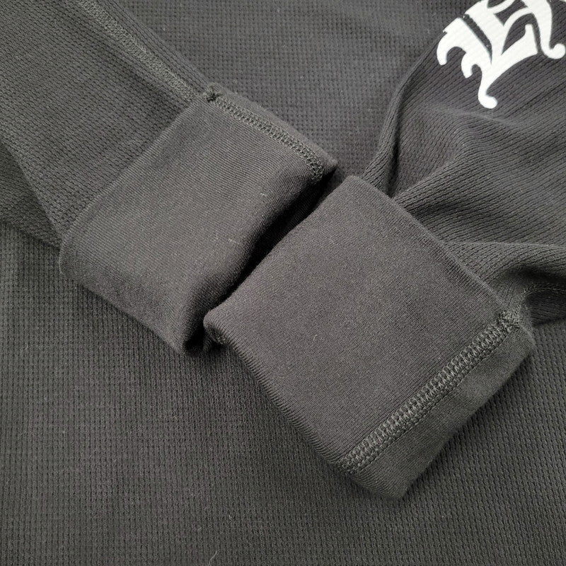 【中古美品】【メンズ】 CHROME HEARTS クロムハーツ LS THERMAL CHROME HEARTS ロングスリーブ サーマル クロムハーツ 長袖 トップス 190-250316-as-28-izu サイズ:XL カラー:ブラック 万代Net店