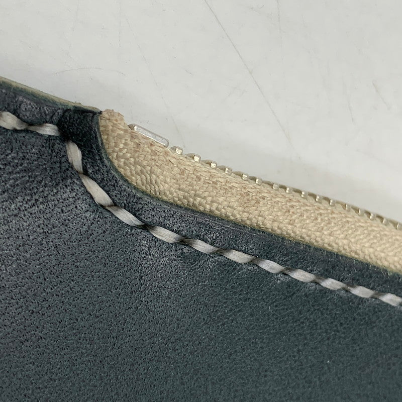 【中古品】【メンズ/レディース】 SAMURAI CRAFT LEATHER CLUTCH BAG サムライクラフト レザー クラッチバッグ 鞄 カバン 188-250428-ay-04-izu カラー:グリーン 万代Net店