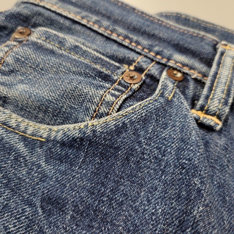 【中古品】【メンズ】 DENIM PANTS 1001XX デニムパンツ 水牛パッチ ジーンズ ボトムス 156-250524-as-08-izu サイズ:28×34 カラー:インディゴ 万代Net店