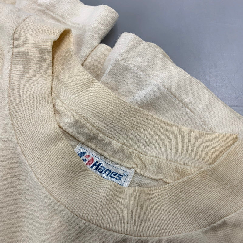 【中古品】【メンズ】 HANES ヘインズ GARTH BROOKS c1991 SS TEE ショートスリーブ Tシャツ USA製 両シングル 半袖 トップス 146-250527-as-41-izu サイズ:L カラー:クリーム系 万代Net店