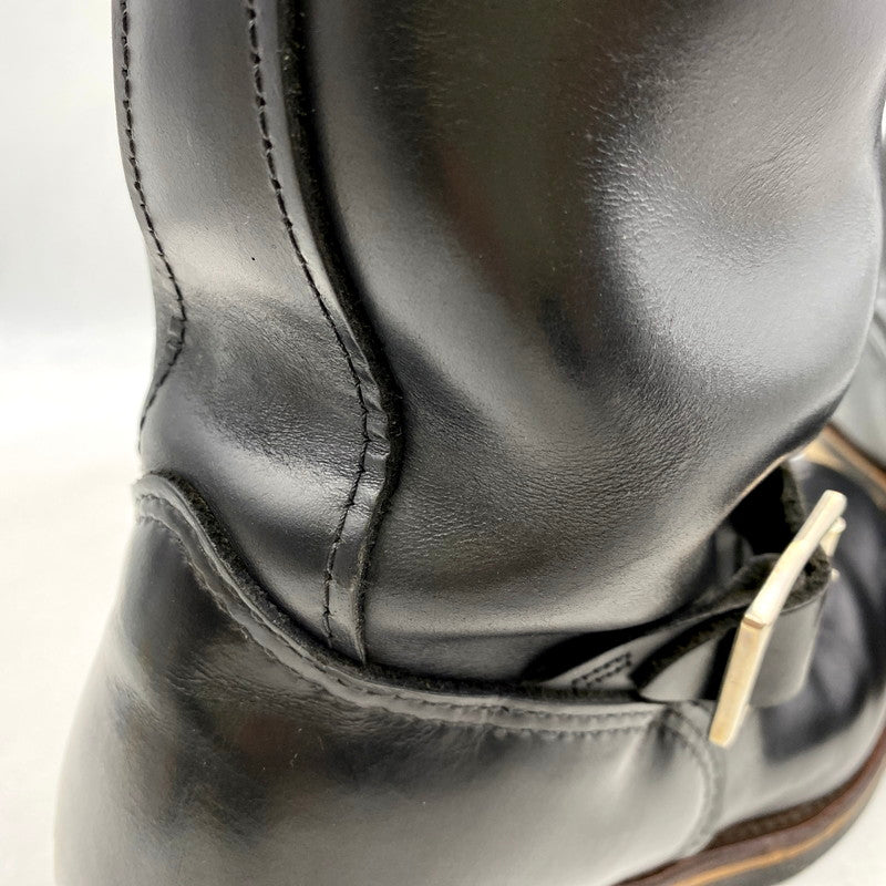 【中古品】【メンズ】 RED WING レッドウィング 2268 USA製 2004年製 刺繍羽タグ ENGINEER BOOTS エンジニアブーツ 靴 シューズ 164-250528-ma-08-izu サイズ:US10D カラー:BLACK 万代Net店