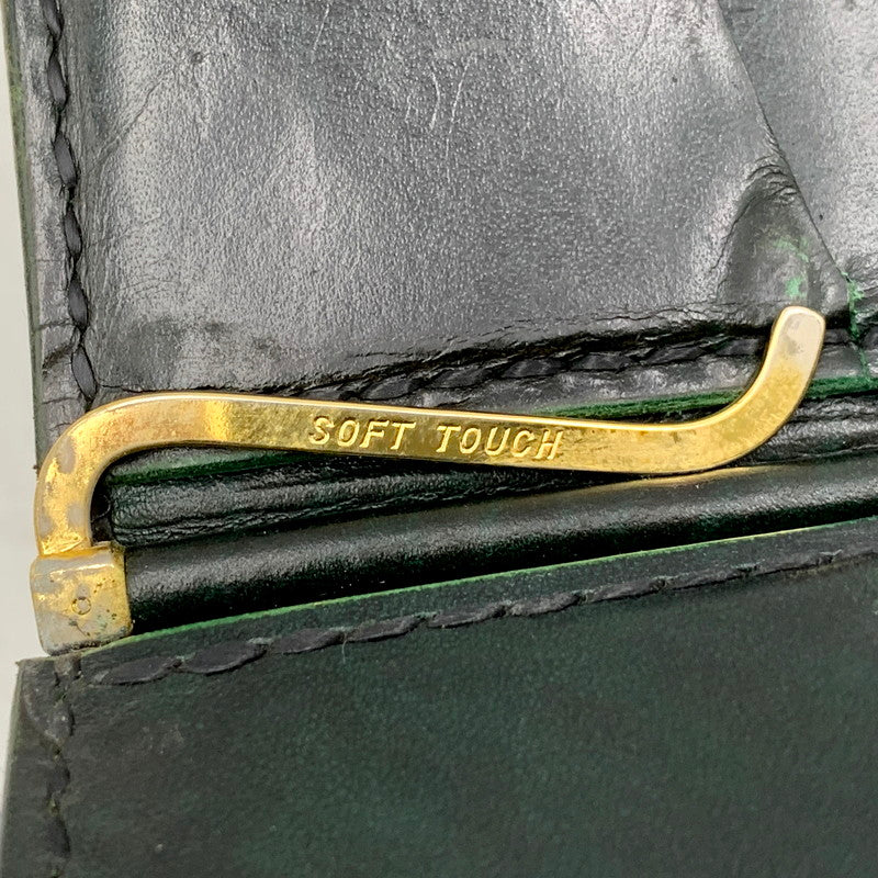 【中古品】【メンズ/レディース】 SAMURAI CRAFT サムライ クラフト MONEY CLIP COMPACT LEATHER WALLET マネー クリップ コンパクト レザー ウォレット 財布 201-250610-ya-13-izu カラー:GREEN 万代Net店