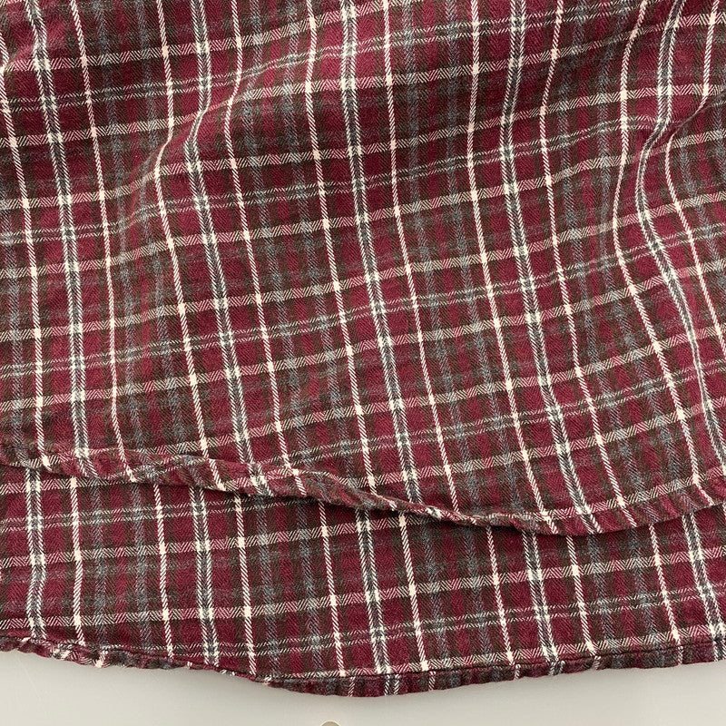 【中古品】【メンズ】 CHAPS RALPH LAUREN チャップスラルフローレン LS BD CHECK SHIRT ロングスリーブ ボタンダウン チェックシャツ 長袖 トップス 146-250627-as-33-izu サイズ:XXL カラー:レッド系 万代Net店
