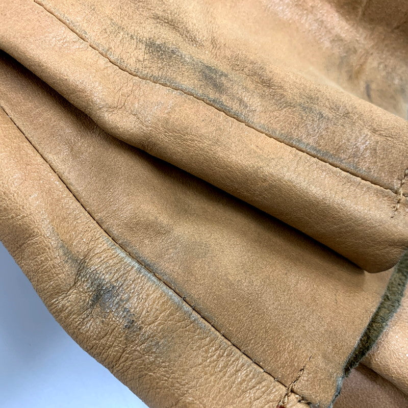 【中古品】【メンズ】 HORN WORKS ホーンワークス LEATHER PANTS レザーパンツ ズボン ボトムス 156-250630-ma-14-izu サイズ:28 カラー:CAMEL 万代Net店