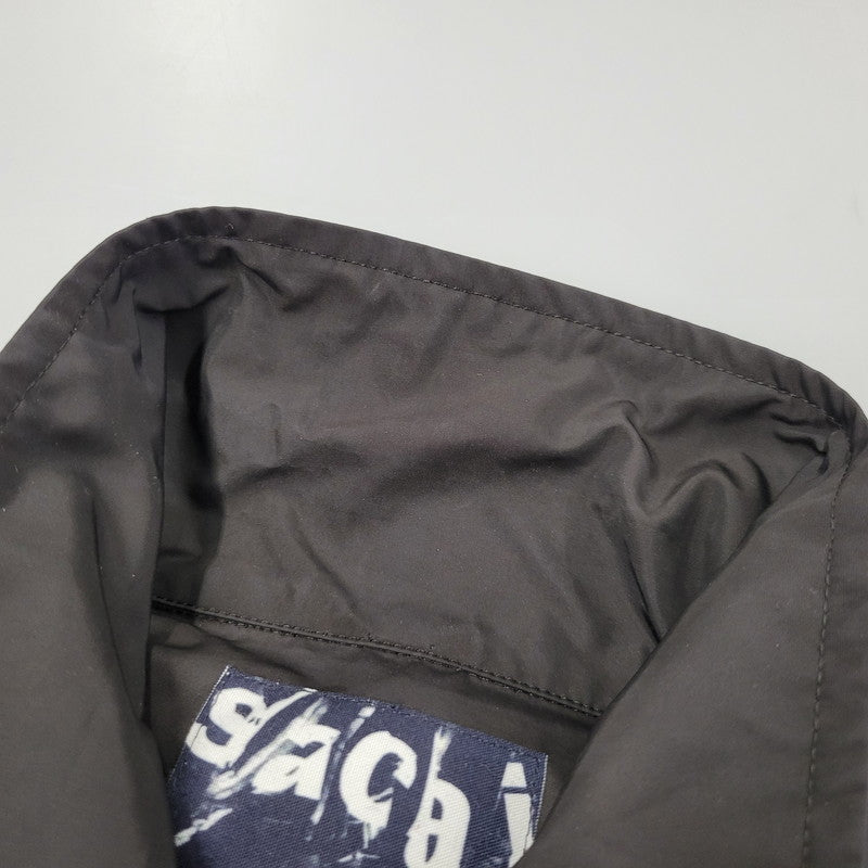 【中古品】【メンズ】 × UNDER COVER アンダーカバー LONG COACH JACKET 17-03780/UCT9206 ロング コーチ ジャケット ロゴ プリント アウター 140-250704-ay-03-izu カラー:ブラック 万代Net店